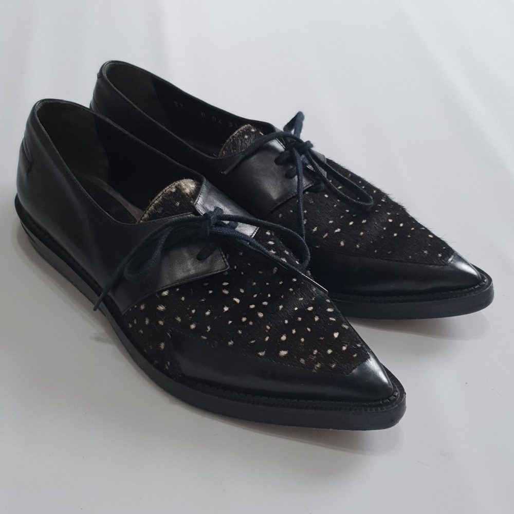 Robert Clergerie Pony Hair Oxford Loafers